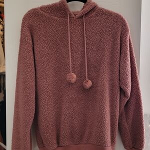 Cozy Pink Sherpa Hoodie
